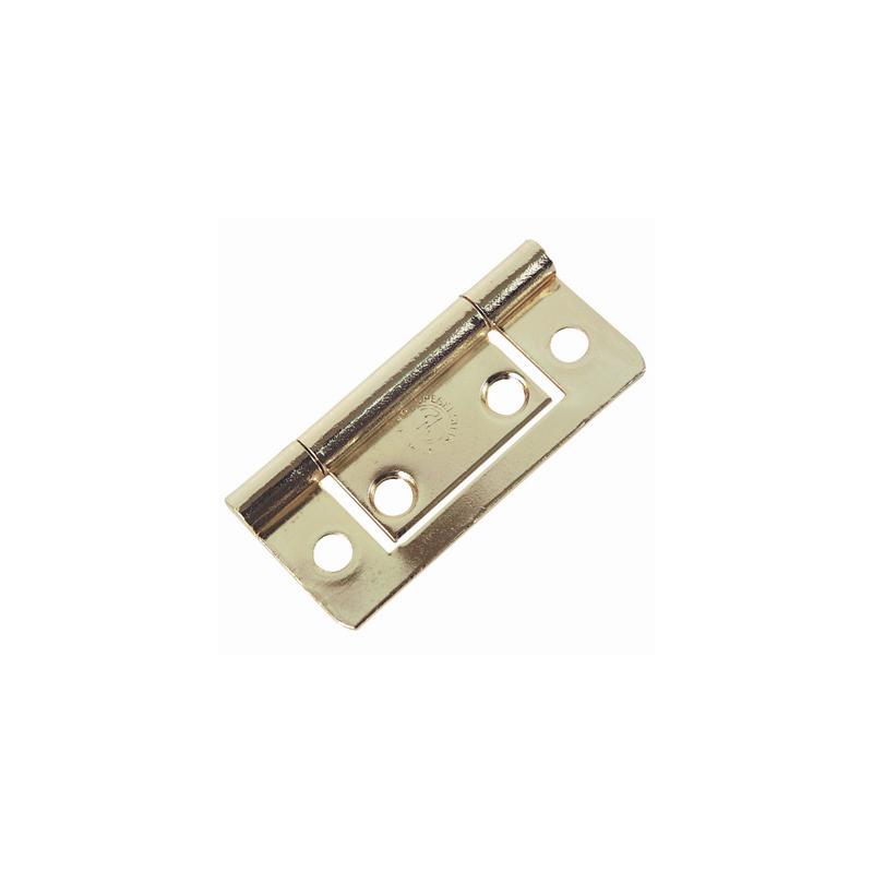 50mm Electro Brass Flush Hinge - 1 Pair (2)